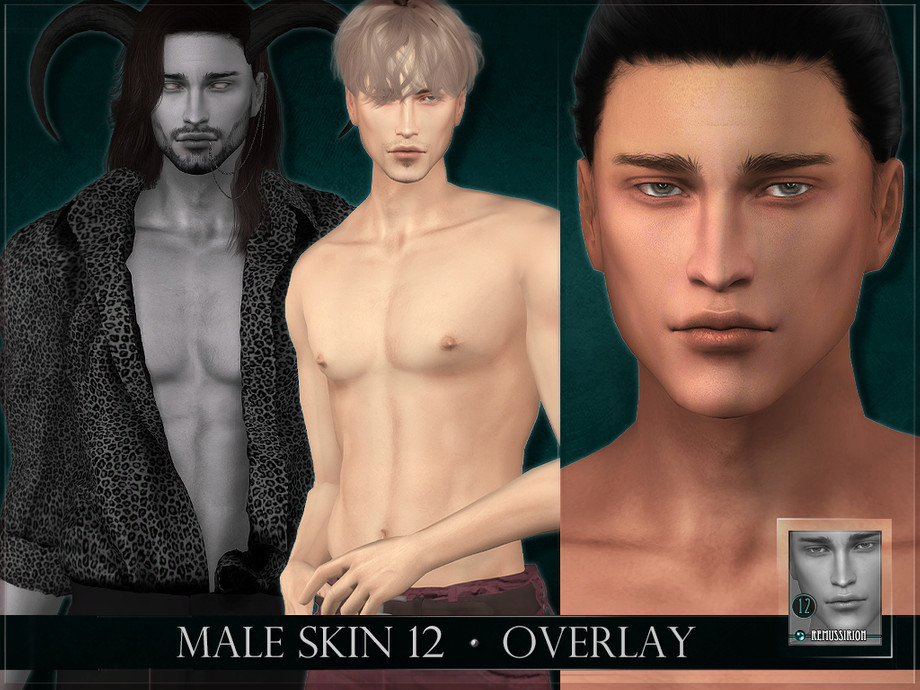 Sims 4 - Male skin 12 Overlay by RemusSirion - Male Skin 12 Overlay This .....