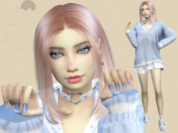 Sims 4 — Candy Smith by Killari — Name: Candy Smith Age: Young Adult Aspiration: Friend of the World Traits: Outgoing,