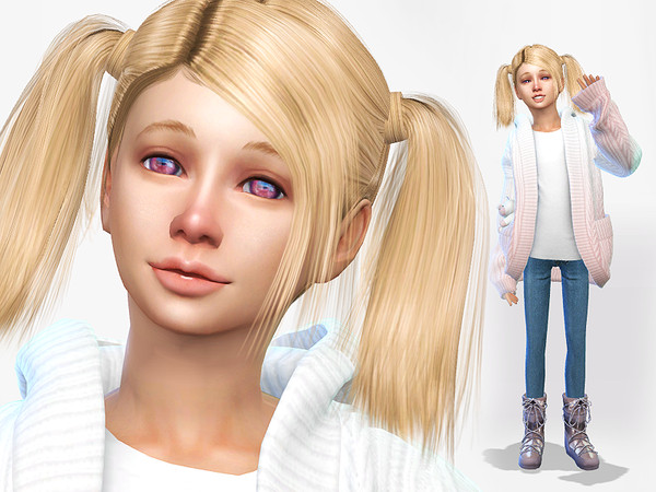 Sims 4 — Lilly Nicols by perelka8809 — Name: Lilly Nicols Age: Child If you want sim like this, You need all CC required.