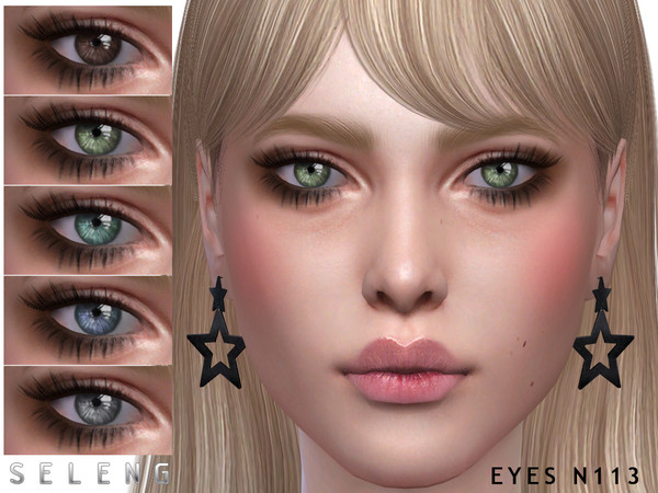 Sims 4 — Eyes N113 by Seleng — 15 colours Custom Thumbnail Face paint section HQ mod compatible The picture was taken