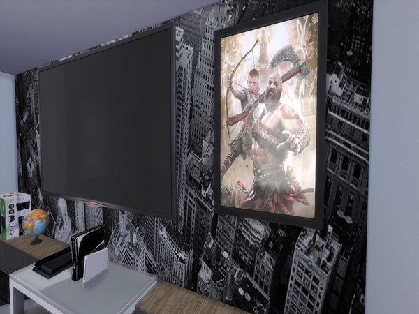 Sims 4 — GamingWallArt-GodOfWar by WBri98 — Hope you enjoy ! 