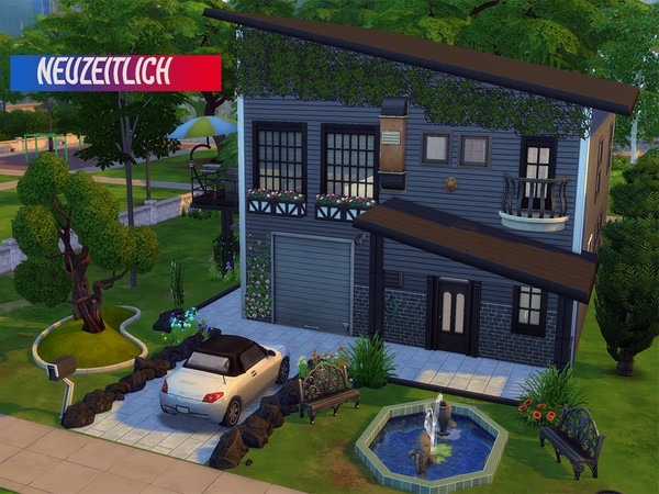 Sims 4 — Neuzeitlich by aydoline — Modern 2 Storey House also it is very cheap.Feel happy while using it.