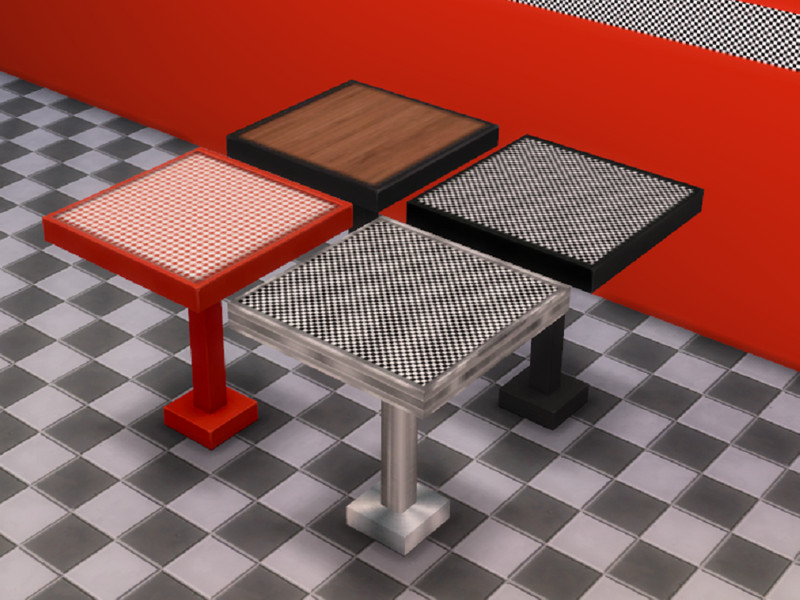 Sims 4 Retro ReBOOT R&R Bar Height Table by seimar8