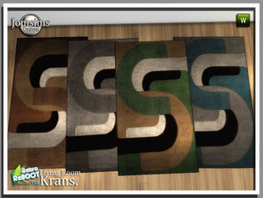 Sims 4 — Retro reboot Krans living room rugs by jomsims — Retro reboot Krans living room rugs