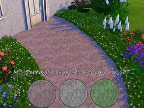 Sims 4 — MB-TerrainPaint_Scratched_Tile_SET by matomibotaki — MB-TerrainPaint_Scratched_Tile_SET, not only nice for the