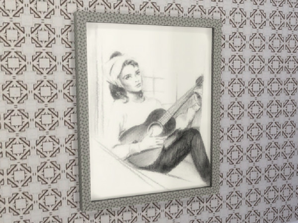 Sims 4 — Retro ReBOOT 70's Living Audrey & Moon River by seimar8 — Audrey Hepburn singing Moon River from Breakfast