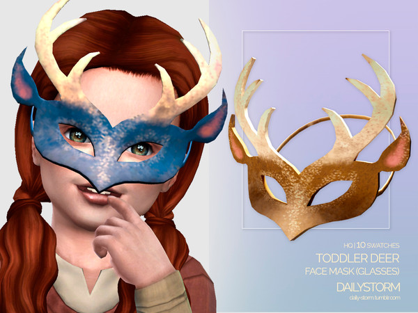The Sims Resource - Deer Mask Toddler