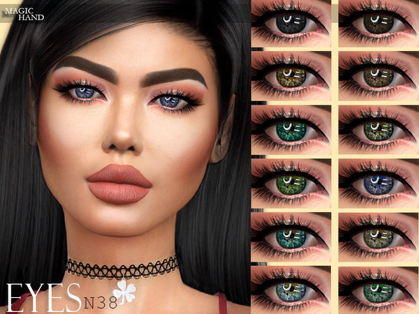 Sims 4 — [MH] Eyes N38 by MagicHand — --12 available colors-- --Compatible with HQ settings-- --CAS thumbnail-- Pictures