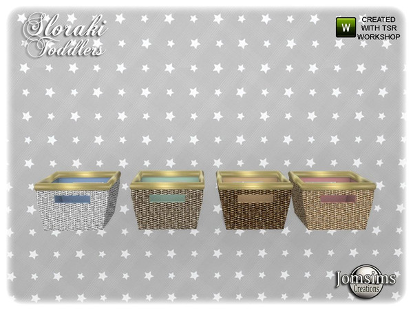 Sims 4 — Sloraki toddlers bedroom  deco basket1 by jomsims — Sloraki toddlers bedroom deco basket1