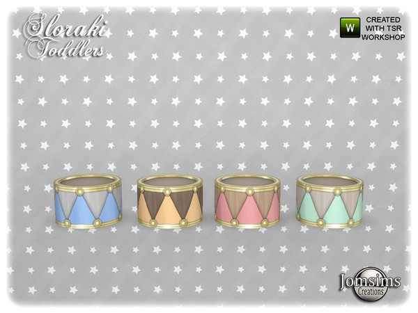 Sims 4 — Sloraki toddlers bedroom  deco drum by jomsims — Sloraki toddlers bedroom deco drum