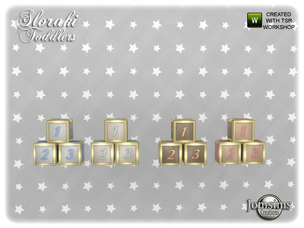 Sims 4 — Sloraki toddlers bedroom  deco more small cube by jomsims — Sloraki toddlers bedroom deco more small cube