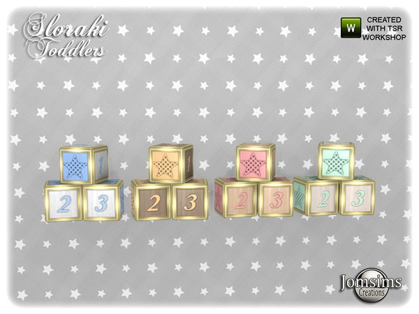 Sims 4 — Sloraki toddlers bedroom cube deco by jomsims — Sloraki toddlers bedroom cube deco
