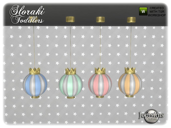 Sims 4 — Sloraki toddlers bedroom deco ceiling ball by jomsims — Sloraki toddlers bedroom deco ceiling ball