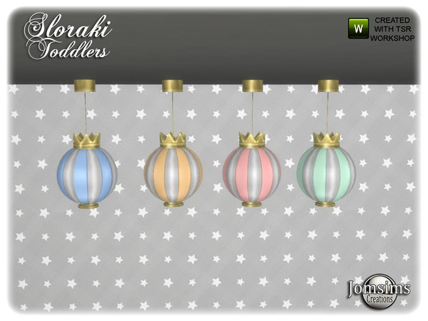 Sims 4 — Sloraki toddlers bedroom deco ceiling ball2 by jomsims — Sloraki toddlers bedroom deco ceiling ball2