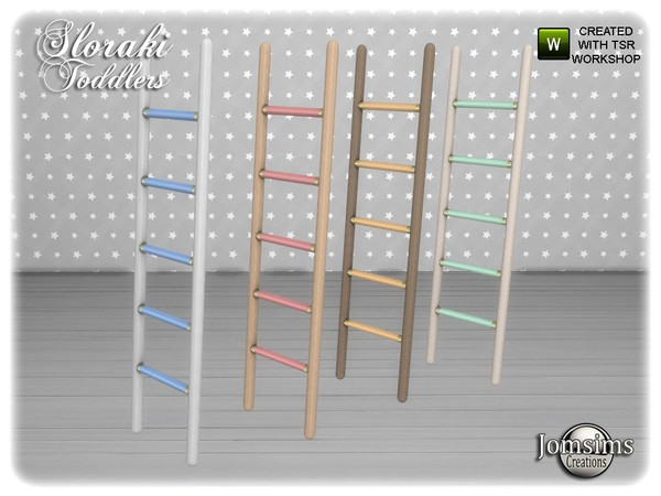 Sims 4 — Sloraki toddlers bedroom decorative ladder by jomsims — Sloraki toddlers bedroom decorative ladder