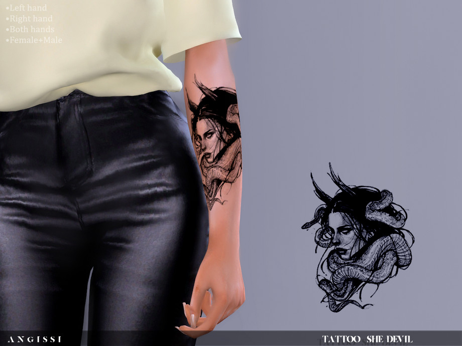The Sims Resource - Tattoo-She-devil