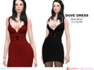 Sims 4 — LittleDoxy - Dove Dress by LittleDoxy — Dove Dress - High Poly - 15 Colors - New texture - New mesh