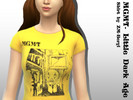 Sims 4 — MGMT - Little Dark Age [Shirt by ZM-Beryl] by ZM_Beryl — - Female only. - Teen, Young Adult, Adult and Elder