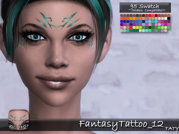 Sims 4 — [Ts4]Taty_FantasyTattoo_12 by tatygagg — - Female, Male - Human, Occult - Toddler to Elder - Hq Compatible -