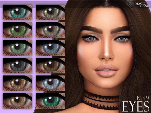 Sims 4 — [MH] Eyes N39 by MagicHand — --12 available colors-- --Compatible with HQ settings-- --CAS thumbnail-- Pictures