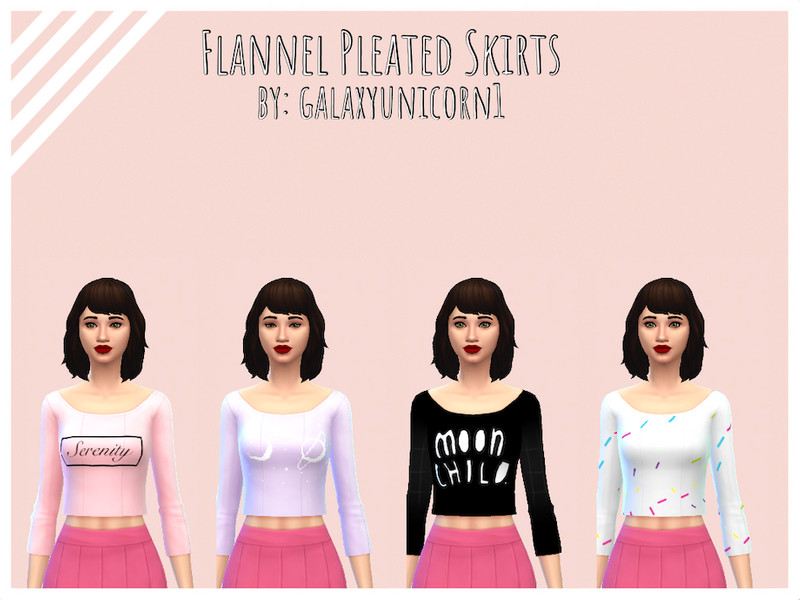 Sims 4 The Sims Resource | Aesthetic Crop Top For Women #3 by TSR Creator