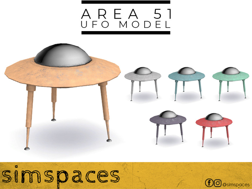 The Sims Resource Area 51 UFO model