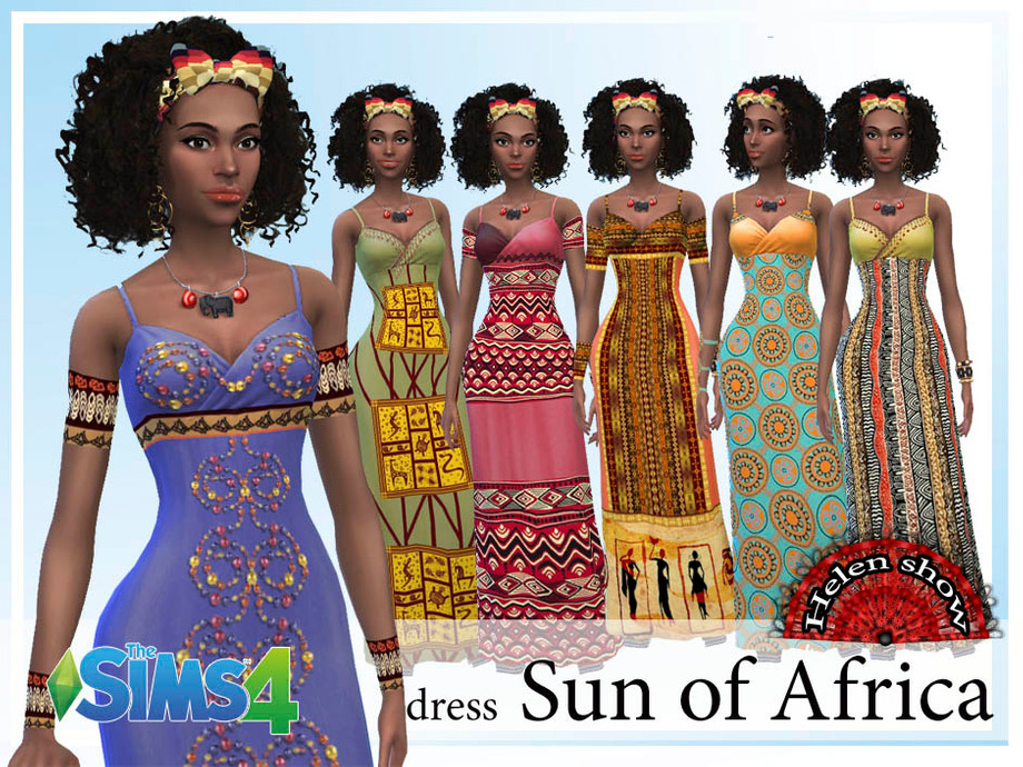 The Sims Resource - dress Sun of Africa