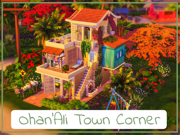 Sims 4 — Ohan'Ali Town Corner by simmer_adelaina — ---PLEASE DON'T FORGET ABOUT MOO BEFORE PLACING--- Hello everyone!