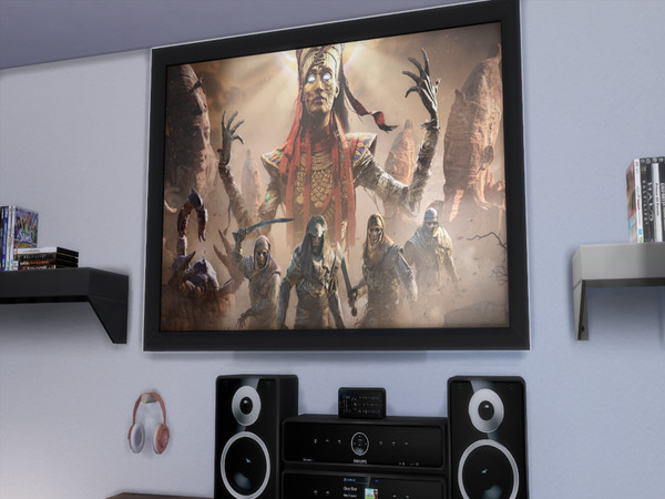 Sims 4 — GamingWallArt-AssasinsCreedOrigins2 by WBri98 — Hope you enjoy ! The size of the picture on the demonstration