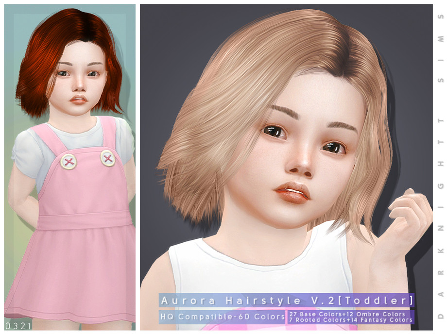 The Sims Resource - Aurora Hairstyle  [Toddler]