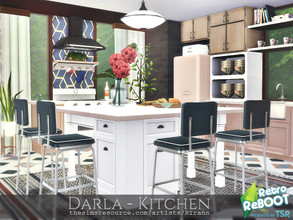 Sims 4 — Retro ReBOOT - Darla Kitchen by Rirann — $ 10721 Size: 7x7 Short Wall 