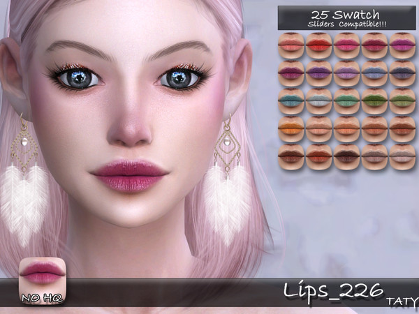 Sims 4 — [Ts4]Taty_Lips_226 by tatygagg — - Female, Male - Human, Alien - Teen to Elder - Hq Compatible - Sliders