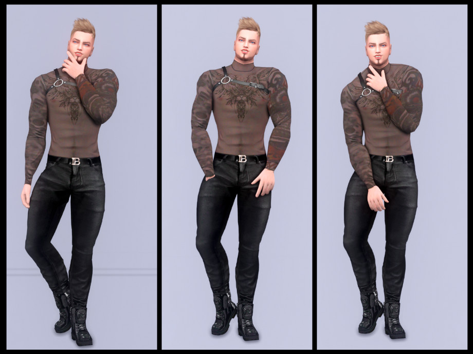 The Sims Resource - Couquetts Male PosePack (fFor Cas Mode)
