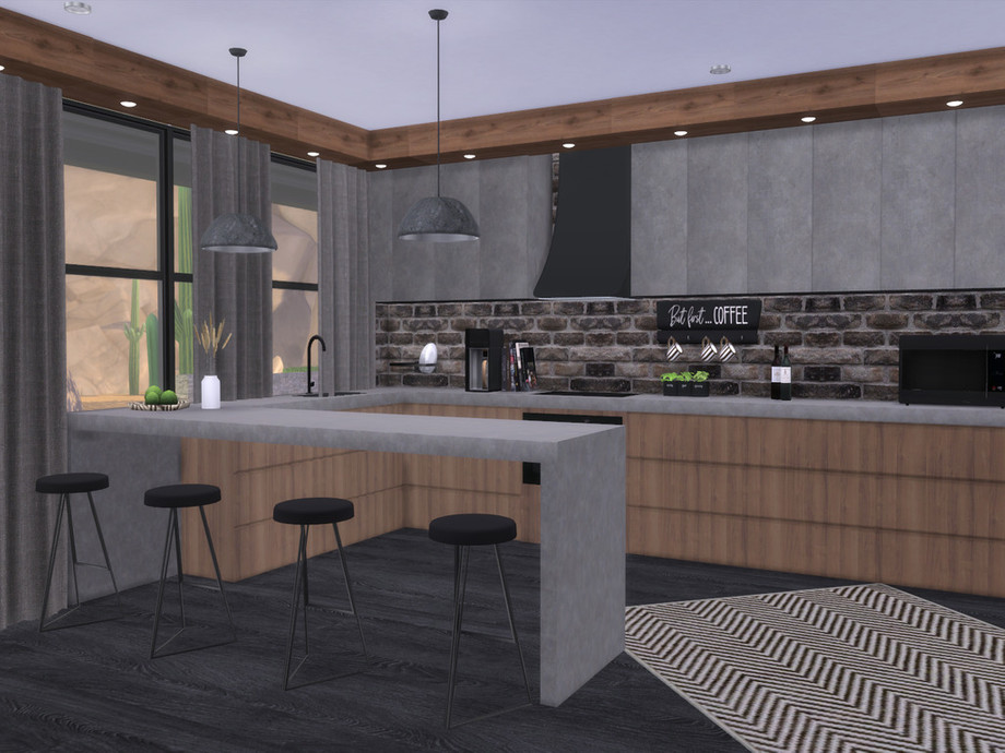 The Sims Resource Alessa, Add Breakfast Bar To Kitchen Island Sims 4