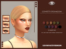 Sims 4 — UghWhateverMom - Confetti (Eyeshadow) by ughwhatevermom — I made an eyeshadow with a very faint lined shimmer