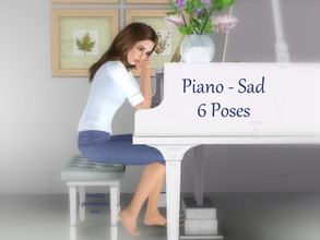 Sims 3 — Piano Poses - Sad by jessesue2 — This set was designed upon request and will be the first of many pose set