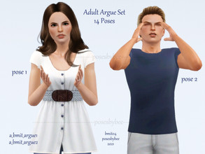 Sims 3 — Adult Argument by jessesue2 — *14 poses *pose list compatible Note: some of these poses are gender specific, for