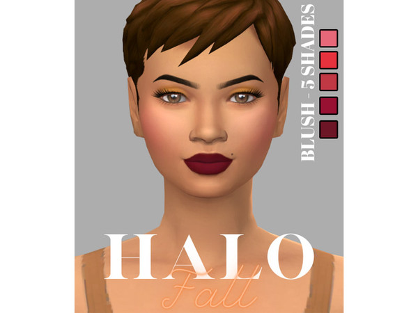 Sims 4 — Halo Fall Collection Blush by AshleyCharmed12 — A Fall Inspired Blush Set Consisting of 5 Shades