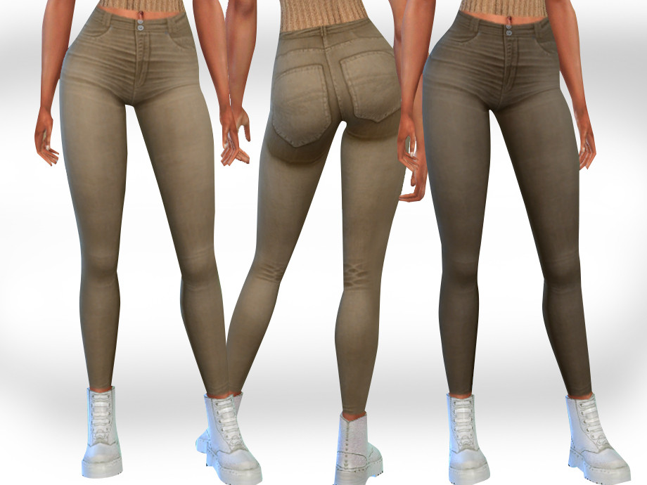 The Sims Resource - Female Camel Jeans