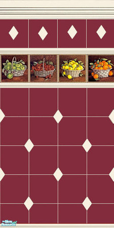 Sims 2 — Kitchen fruit collection 12 by devilishdawn — Has a matching floor in the tile section