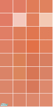 Sims 2 — Karma Tile Set - Coral Wall by s00z — 