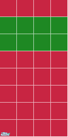 Sims 2 — Red Christmas Wall Tile by totobug4 — 