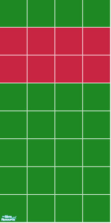 Sims 2 — Green Christmas Wall Tile by totobug4 — 