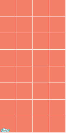 Sims 2 — Coral Wall Tile by totobug4 — 