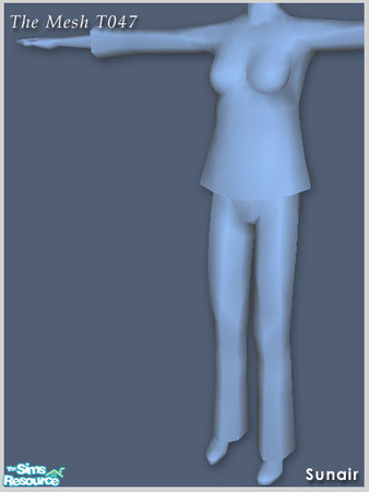 Sims 2 — Sunair Fashion T047 by Sunair — The MESH file of Sunair Fashion T047. 