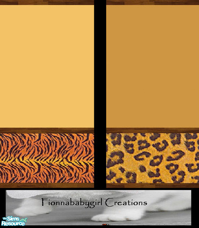 Sims 2 — Wild at heart by fionnababygirl — Here are 2 walls for the wild at heart sim. by fionnababygirl