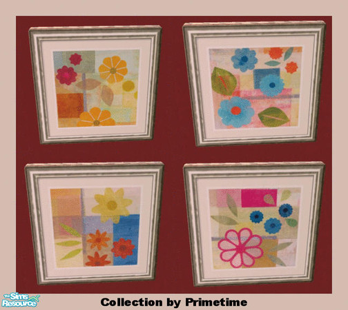 Sims 2 — PT Gale Kaseguma Floral by Primetime024 — This collection features 4 unique floral prints. They can be found