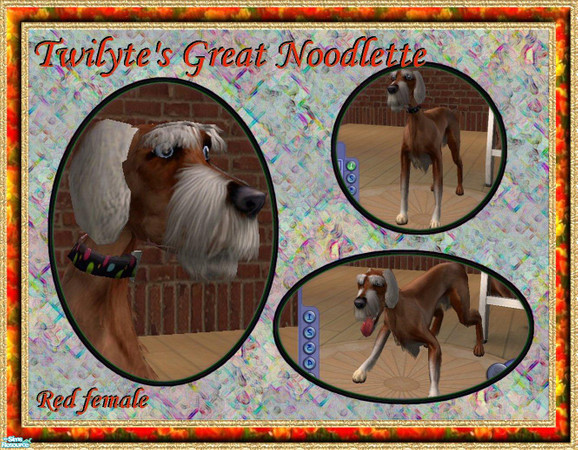 Sims 2 — Twilyte's Great Noodlette - Red Female by Twilyte — Great Noodles are a bigger version to their smaller Noodle