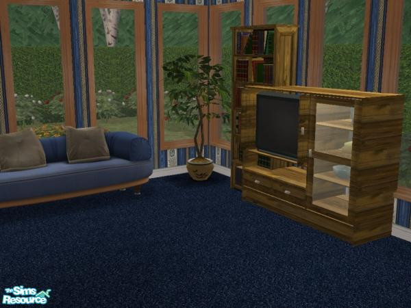 Sims 2 — Maxis bookcase Match - #387647 Recolor by mizmugs — Recolored to match the Maxis worn plank craftmeister
