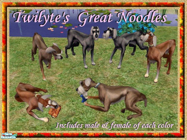 Sims 2 — Twilyte's Great Noodles by Twilyte — Great Noodles are a bigger version to their smaller Noodle dog cousins.